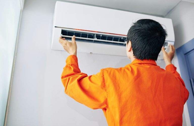 Installing air conditioner